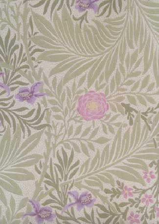 Larkspur 212555 Olive / Lilac wallpaper