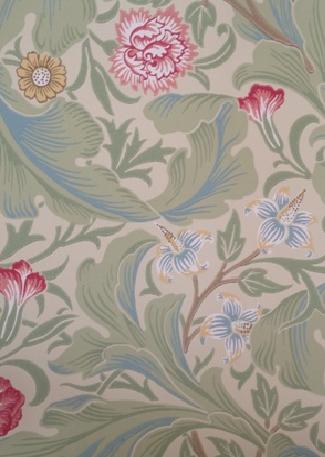 Leicester 212543 Green / Coral wallpaper