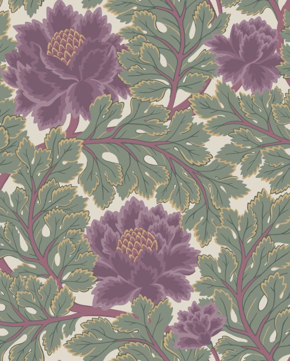 Aurora 116-1001 wallpaper from the Pearwood collection from Cole & Son