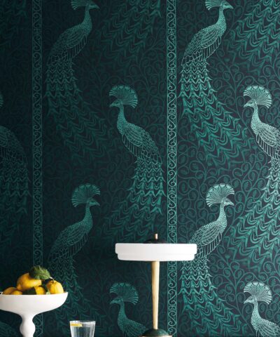 Pavo Parade 116-8028 wallpaper from the Pearwood collection by Cole & Son