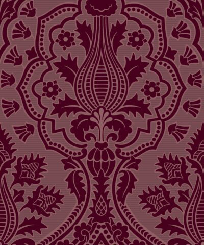 Pugin Palace flock 116-9034 wallpaper from the Pearwood collection by Cole & Son