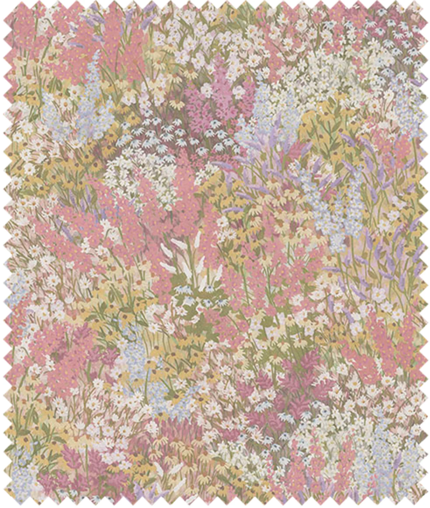 The Gardens fabrics Grande Fleur Linen Union F121/1003 Peach and Blossom