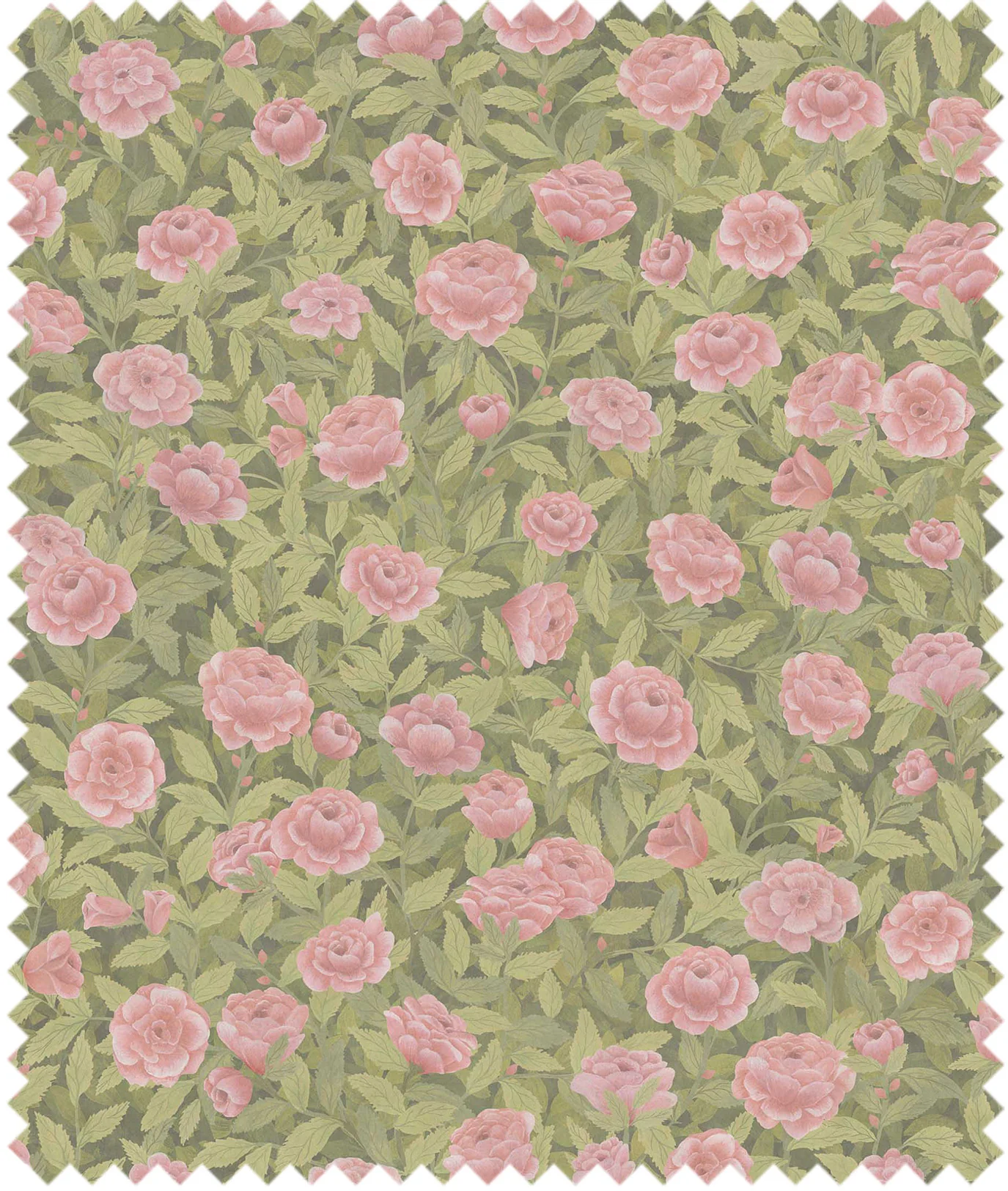 Cole & Son The Gardens Fabric Idyll Roses Linen Union F121/2009